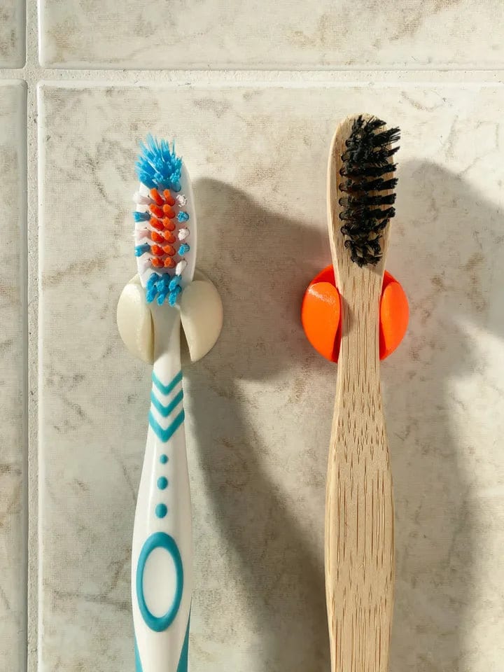 Elegant Wall-Mounted Toothbrush Holder 2 pack-7mm and 10mm