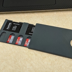 Étui compact pour carte SD/MicroSD - Solution de stockage de la taille d'une carte