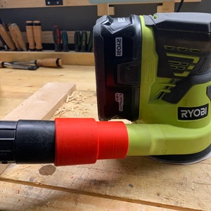 Shop Vac Adapter for Ryobi Orbital Sander with 1-7/8 Inch Hose
