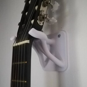 Suporte de guitarra robusto - Suporte de parede seguro e elegante