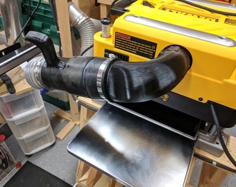 DW735 Dust Collection Port Transition: 90 degree to 4-Inch