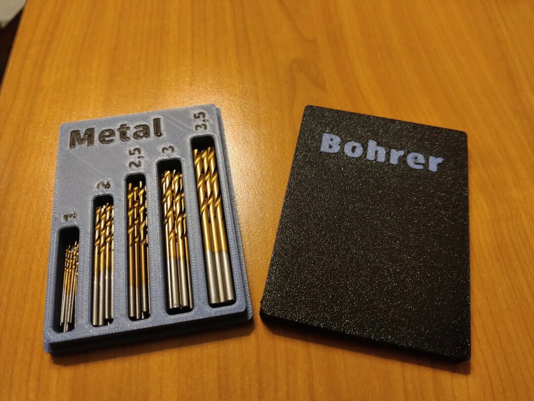 Compact Drill Bit Box - Neat Storage for Small Bits - Etsy