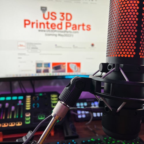 Hyperx Duocast Microphone Mount Adapter Boom Arm Adapter Mic Etsy Canada