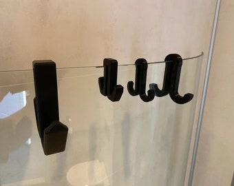 Versatile 4Pack Shower Wall/Door Towel Hooks-Elegant Design