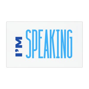 I&#39;m Speaking, Kamala Harris steunt bumpersticker, stem blauw, presidentsverkiezingen 2024
