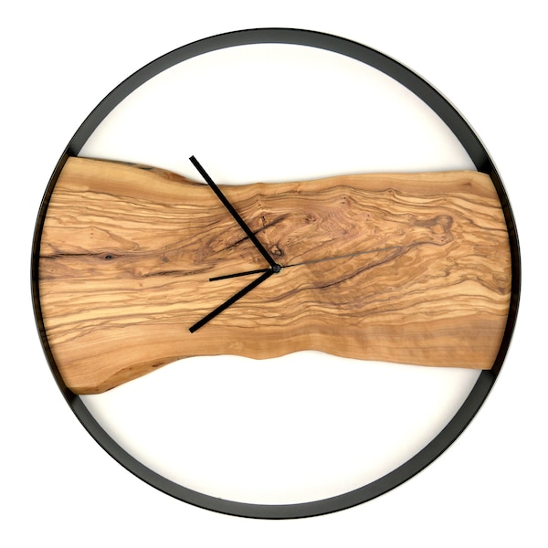 Custom made olive wall clock. Wall clock for the living room, bedroom, office.