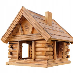 Vogelhaus aus Holz, Vogelhäuschen, Vogelhaus Bild 1