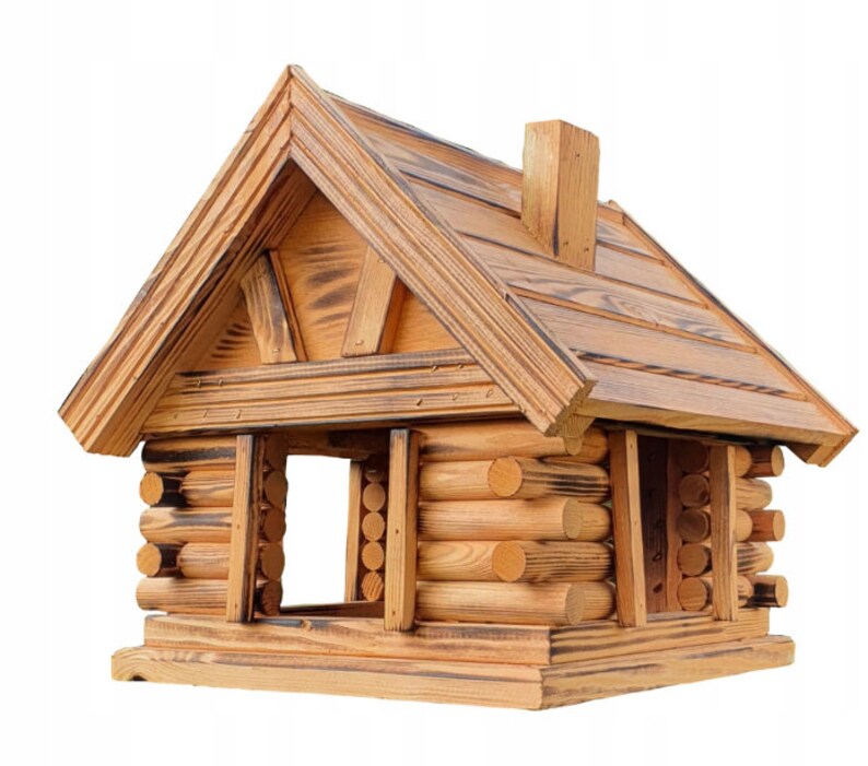 Vogelhaus aus Holz, Vogelhäuschen, Vogelhaus Bild 1