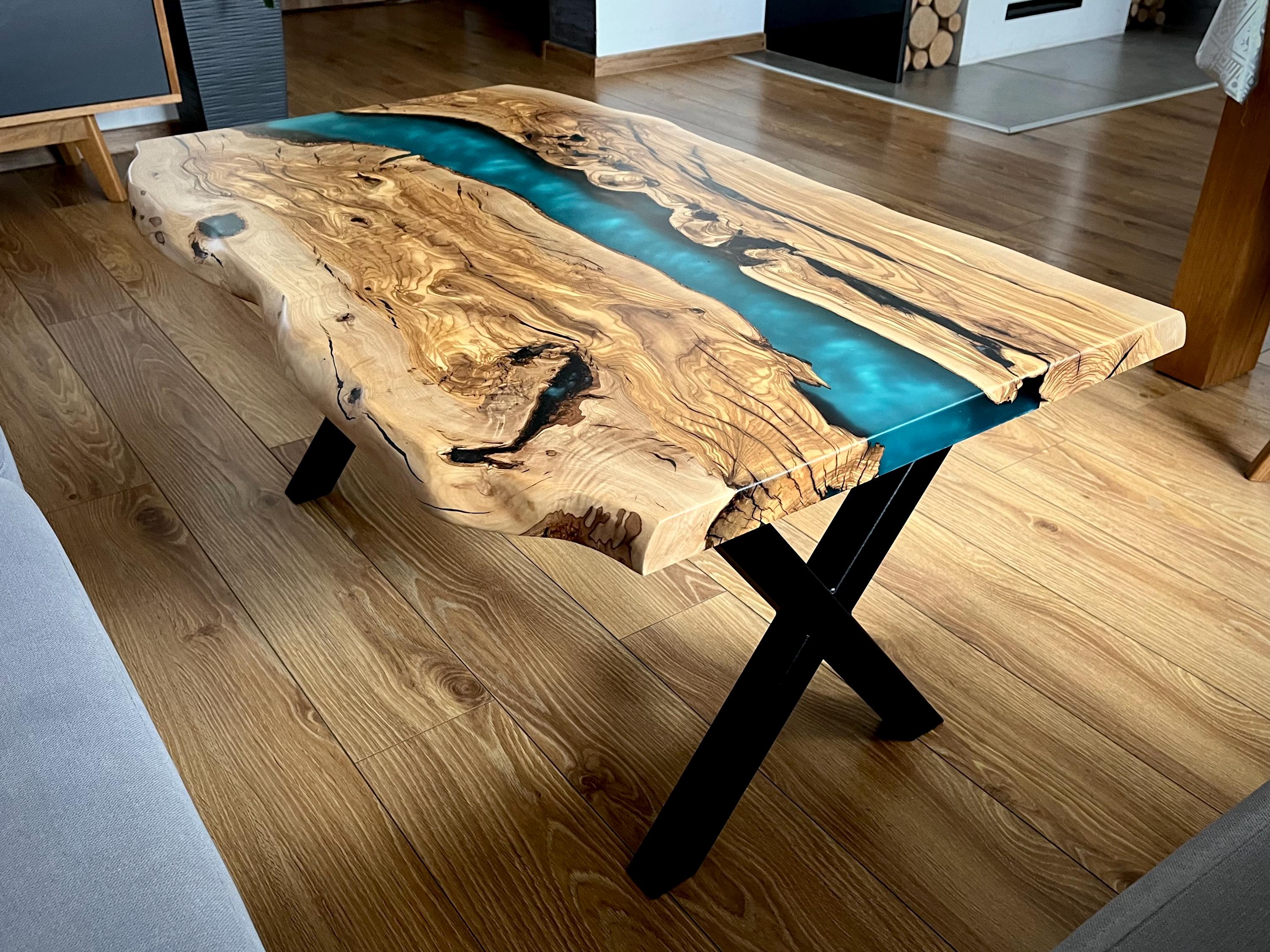 Disque bois d'olivier idéal projet résine époxy Ryver Epoxy