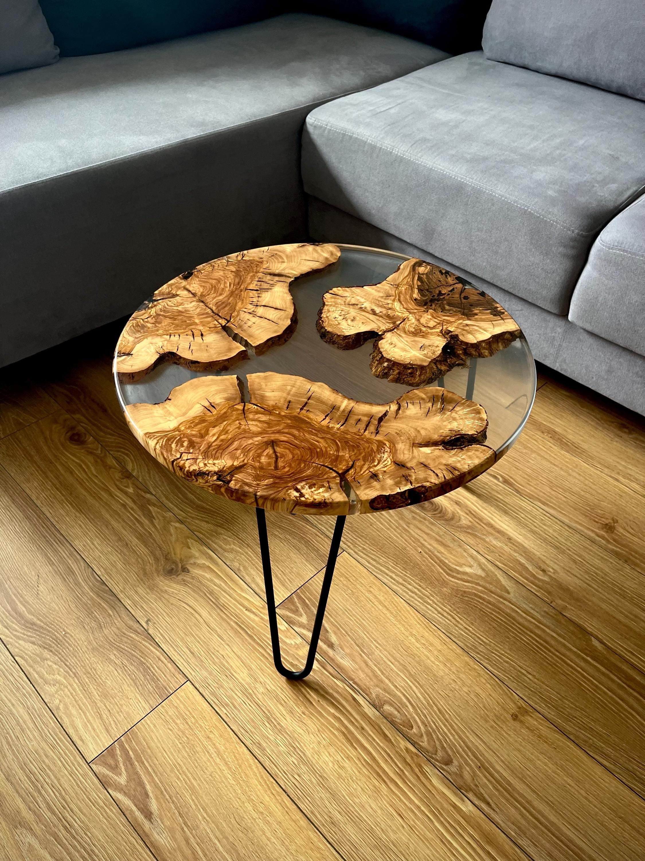 TABLE BASSE 140X80 Epoxy Bois De Noyer EUR 999,00 - FR
