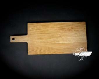 Planche à découper unique en bois de chêne | Fabriqué à la main et fini avec de l'huile naturelle
