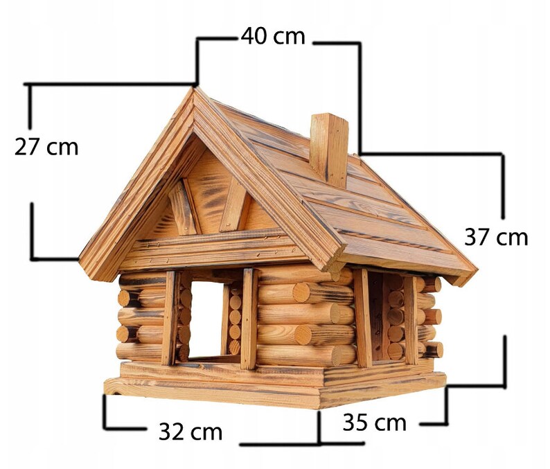 Vogelhaus aus Holz, Vogelhäuschen, Vogelhaus Bild 3