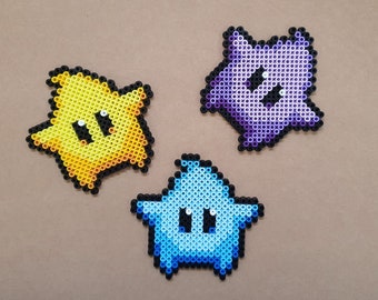 SUPER MARIO Luma Star made of fuse beads