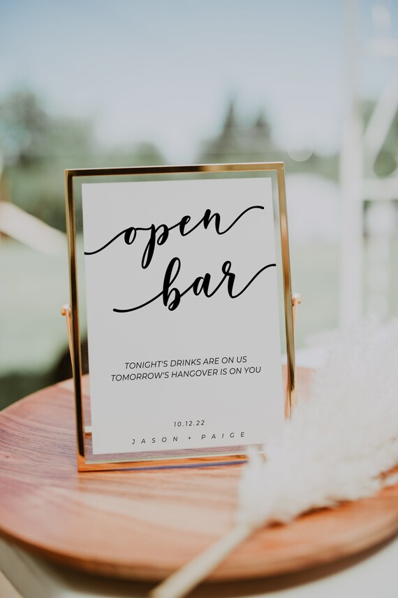 Wedding open bar packages | Beachweddingtips.com
