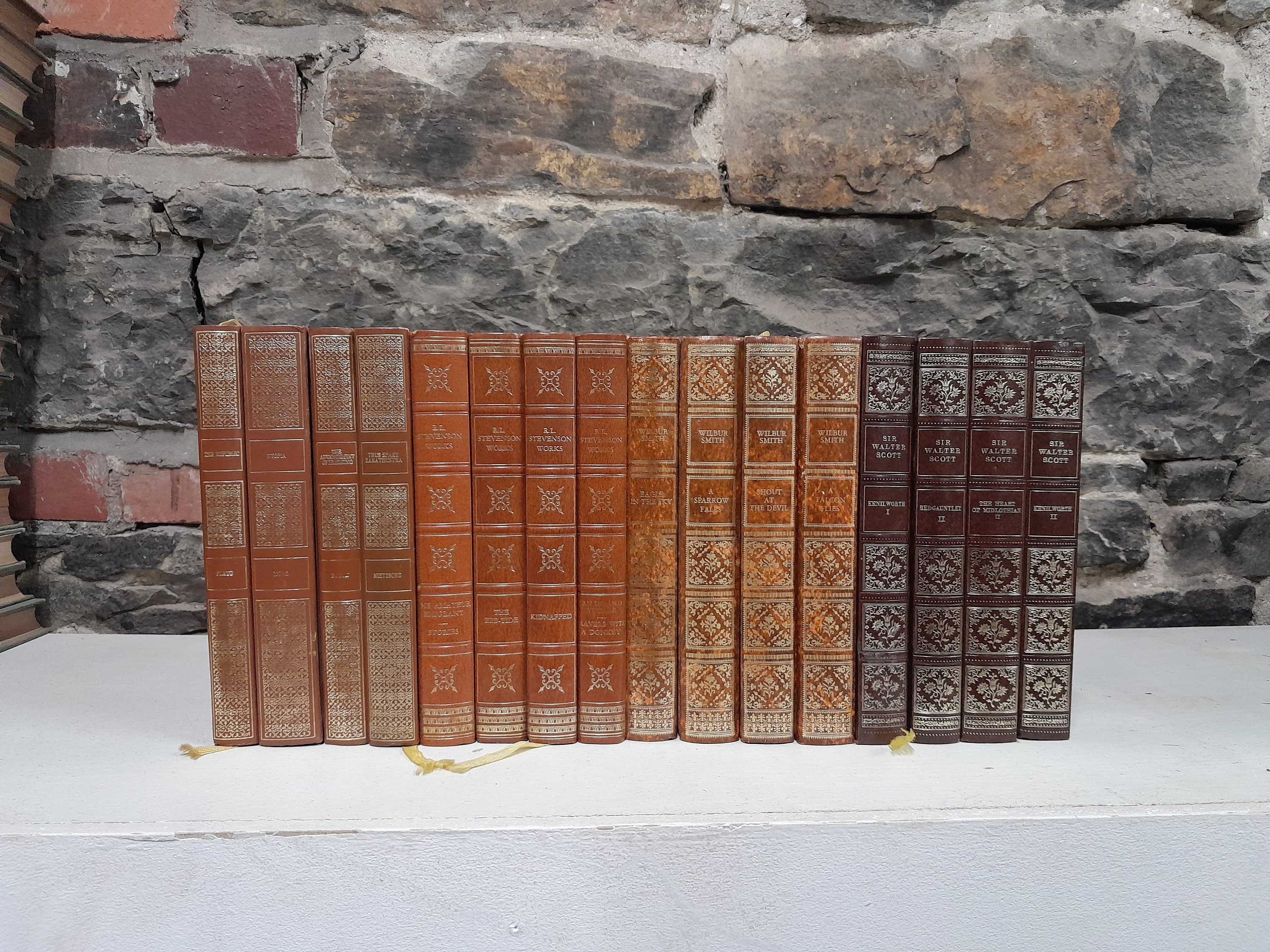 Shelf Fillers 20 X Heron Books Fauxleather Antiquarian Etsy UK