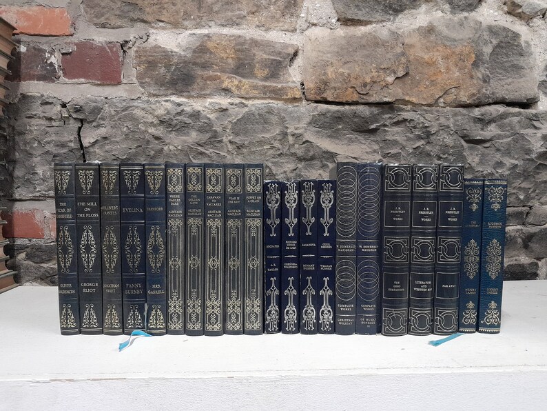 Shelf Fillers 20 X Heron Books Fauxleather Antiquarian Etsy UK