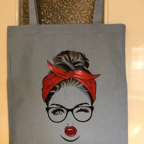 Baumwolltasche Pin Up