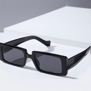 Rectangular Retro Sunglasses