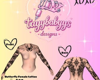 tatuaje de mariposa femenino