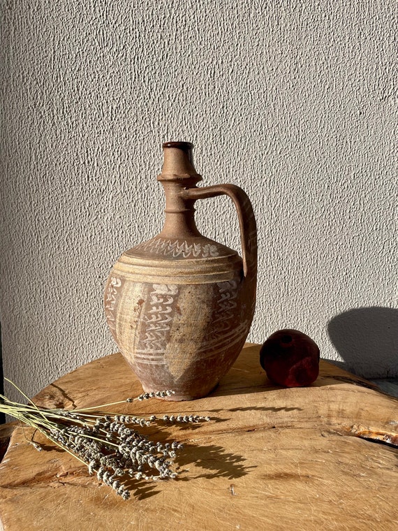 Vintage Vase Antique Terracotta Vase Amphora Vase Antique Etsy