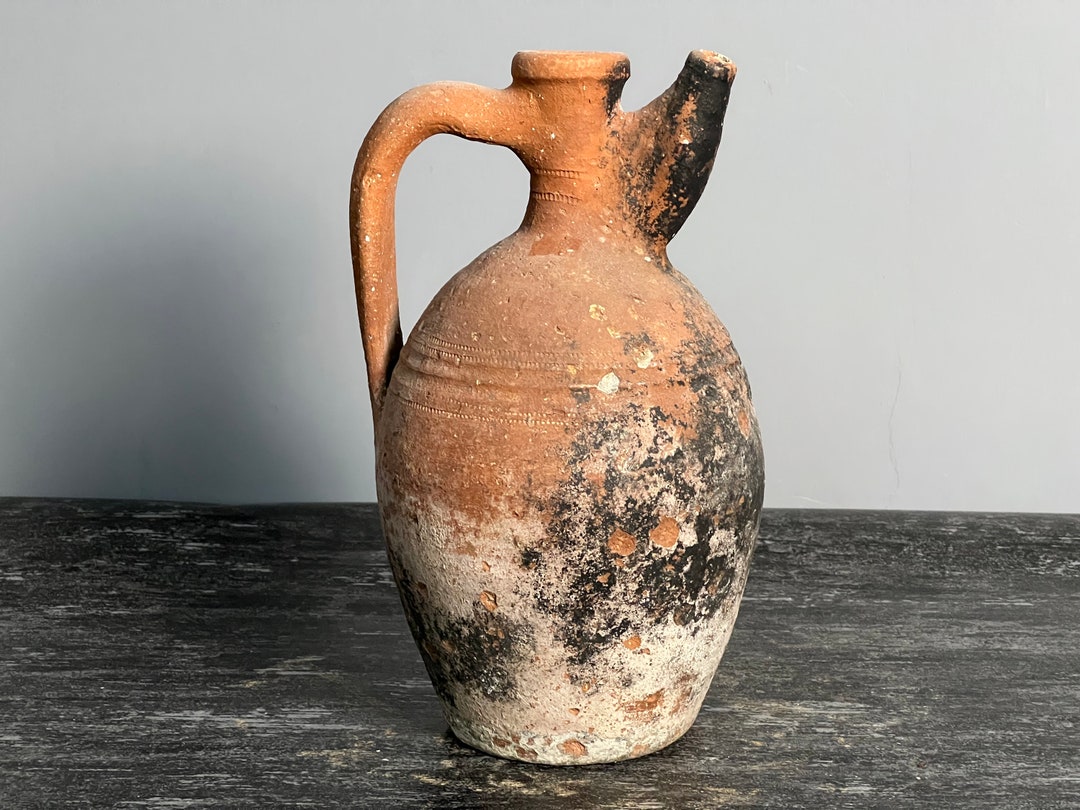 Vintage Vase Antique Terracotta Vase Amphora Vase Antique Etsy