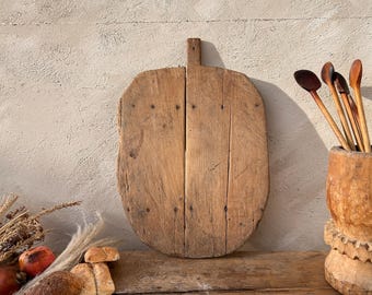 Vintage Cutting Board, Antique Primitive Charcuterie Board, Vintage Tray Old Wooden Cutting Board,
