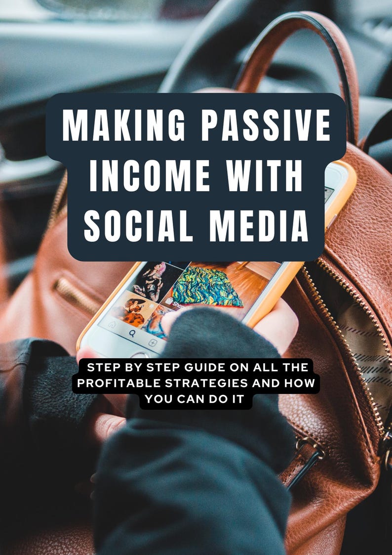 Making Passive Income With Social Media - Etsy