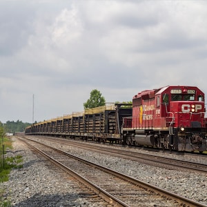 Cp rail train digital print Instant download