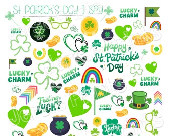 St Patrick's Day I Spy Game: Kids Classroom Activity (Digital Download)