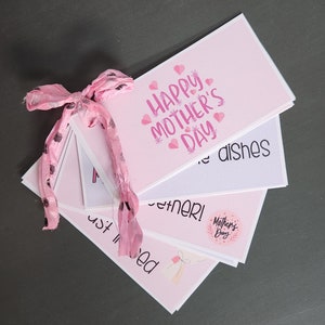 Carnet de coupons pour la fête des mères / Coupons pour maman / Cadeau pour la fête des Mères / Carnet de coupons / Coupons pour enfants