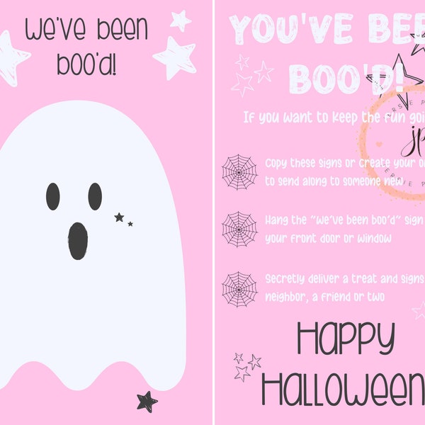 We've been boo'd / You've been boo'd / Halloween Activity / Halloween tradition