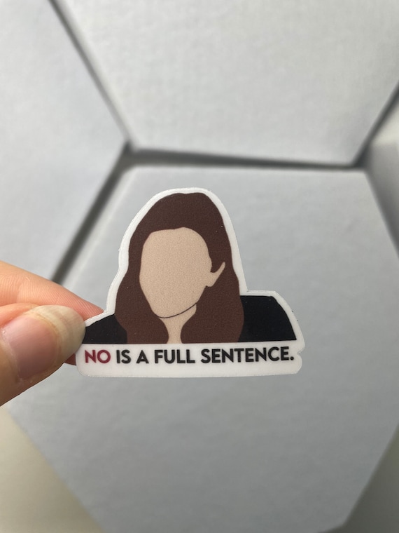 Elizabeth Olsen No is a Full Sentence Sticker Transparent Etsy