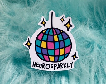 NeuroSparkley Sticker | Autism Sticker | ADHD Sticker | Neurodiverse | Neurodivergent | Autistic Sticker | Vinyl Sticker | Laptop Decal