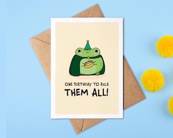 One Birthday To Rule Them All | LOTR | Birthday  Card | Funny | Geeky