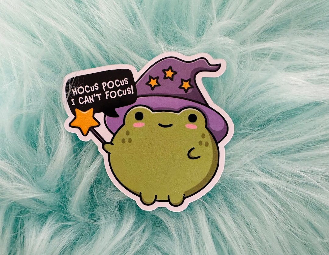 Hocus Pocus, I Can't Focus | ADHD Sticker | Autism Sticker