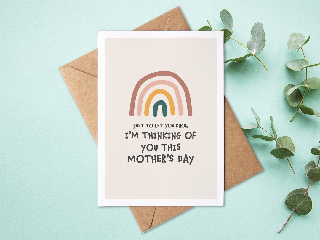 Bereavement Mother's Day Card Thinking of You This Mother's Day Card ...