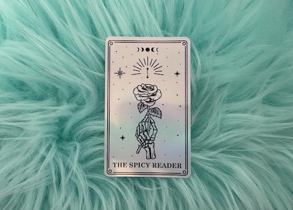 The Spicy Reader | Romance Books | Vinyl Sticker | Goth Sticker | Book Lover | Kindle Sticker | Gift For Book Lover | Smut Books Sticker