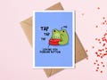 Loving You Forever Button | Funny Frog Anniversary Card | Frog Valentine's Day Card | Wedding Anniversary | Frog Love Card | Cute | Kawaii product logo