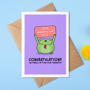 Congratulations On Finally Getting Your Diagnosis Card | Autism | ADHD | AuDHD | Funny Neurospicy Card | Neurodivergent | Greeting Card