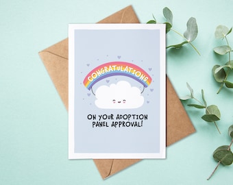 Congratulations On Your Adoption Panel Approval | So Happy For You | Congratulations | Adoption Card