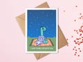 I Love Doing Life With You | Dinosaur Anniversary Card | Dinosaur Valentine's Day Card | Funny Dino Card | Wedding Anniversary