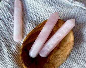 Rose Quartz Point - for Massage & Acupressure - premium quality