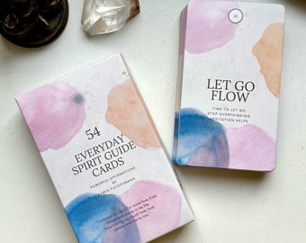 54 EVERYDAY SPIRIT GUIDE Cards / Powerful affirmation cards for honest self reflection & self healing