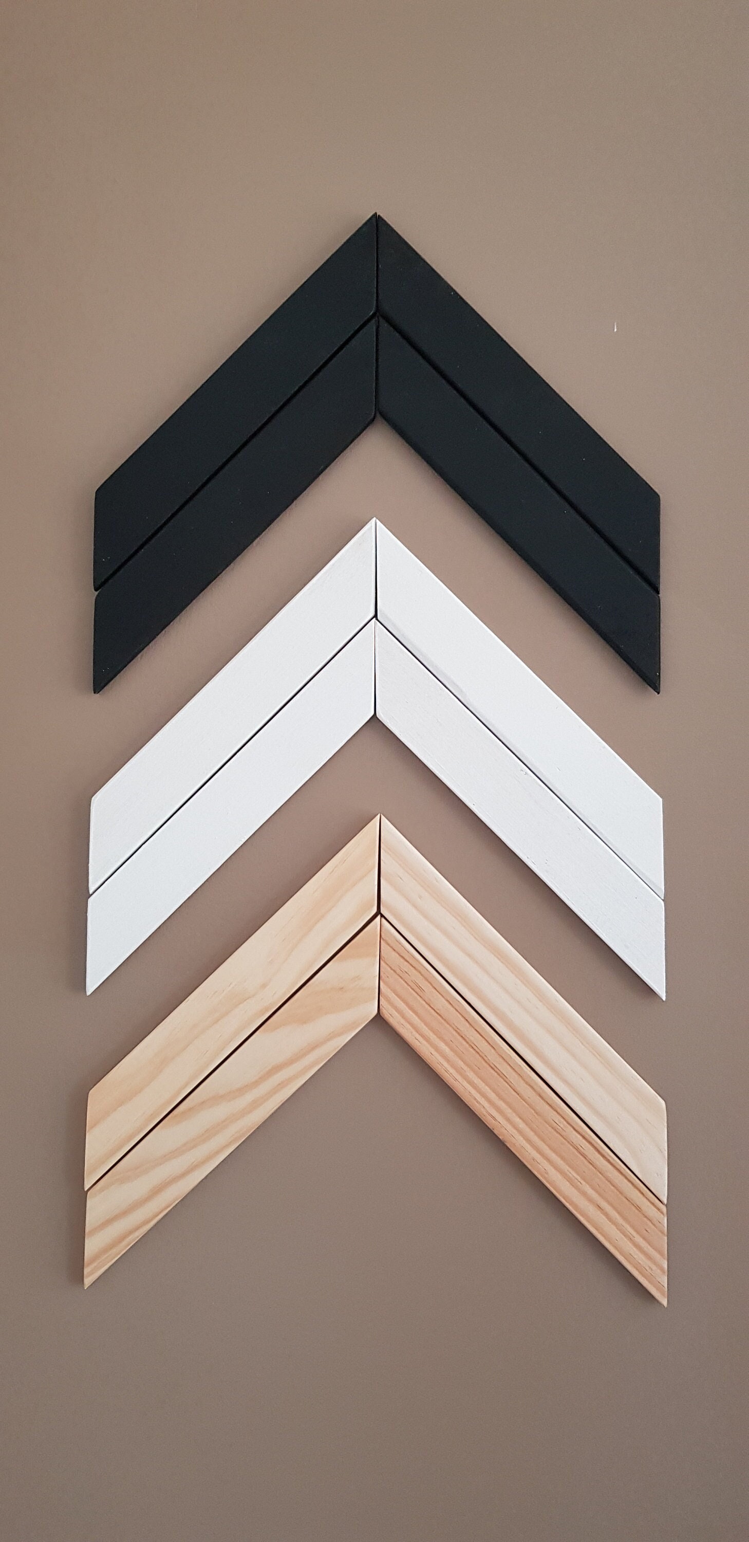 Flèches Chevrons Wood Wall Art 12 Pièces