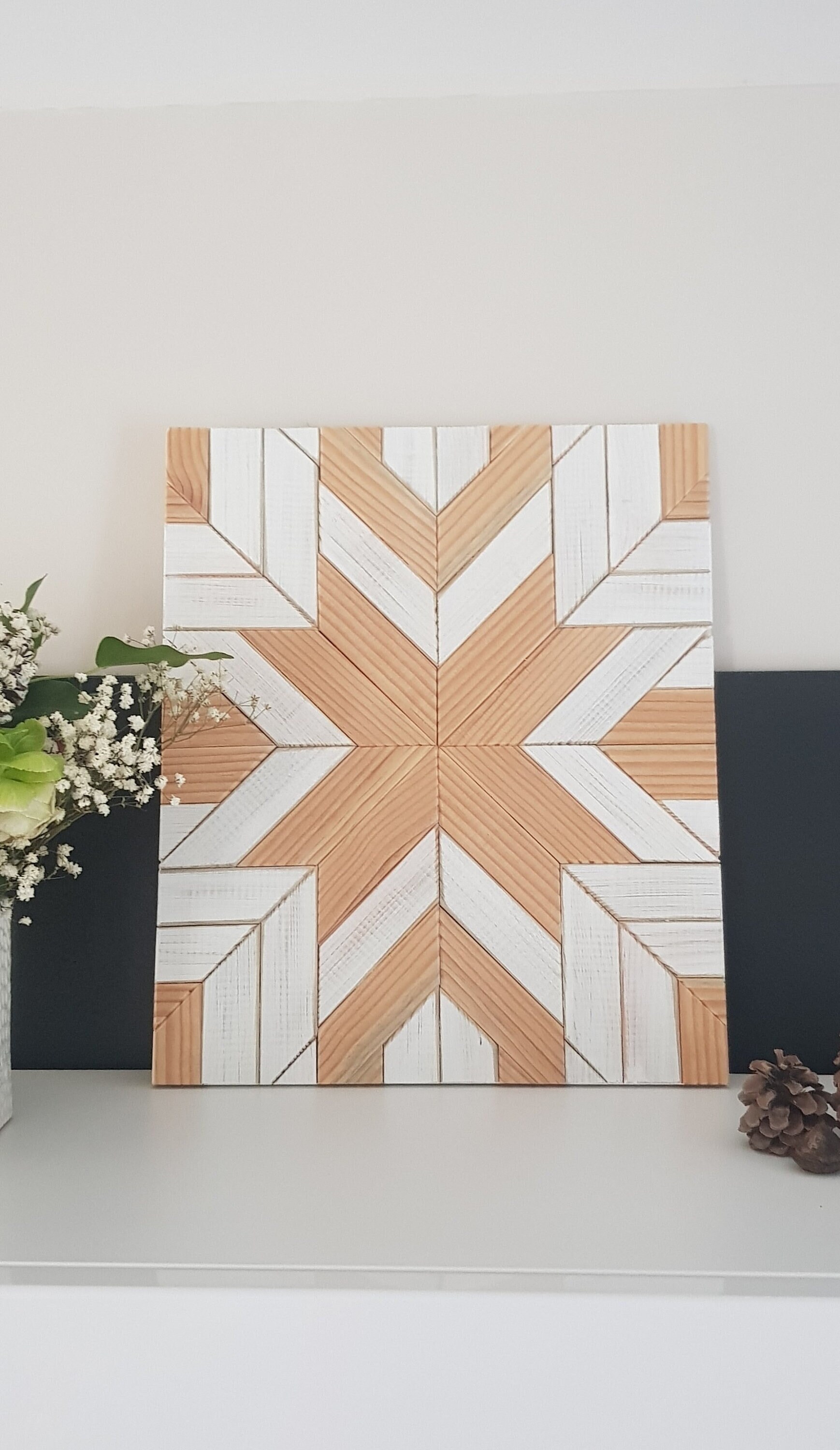 Tableau Mural en Bois /Wood Wall Art/Décoration Murale/ Modèle Unique