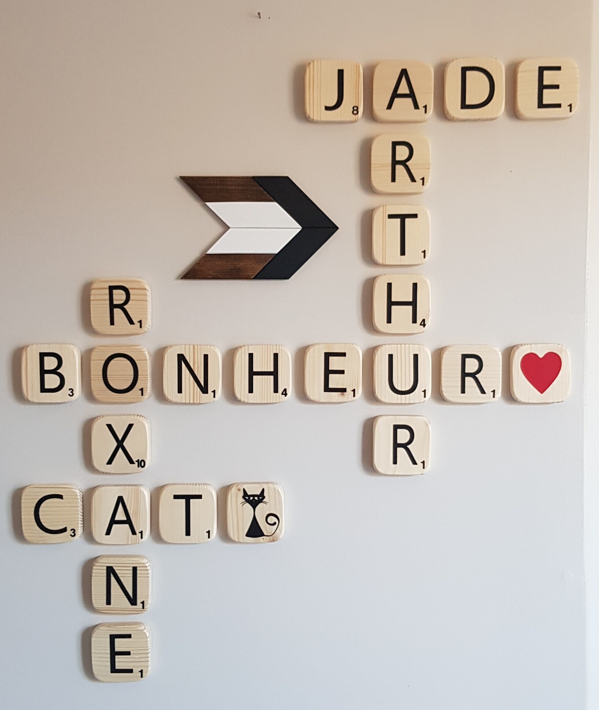 Flèche Mural en Bois /Wood Wall Art/Décoration Murale