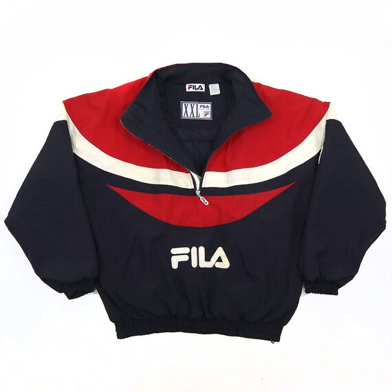 LARGE Vintage Fila Windbreaker Bomber 