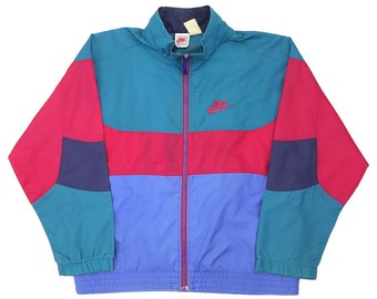 Broek Kaal Samenpersen Vintage 90s Multicolor Windbreaker Jacket Nike - Etsy