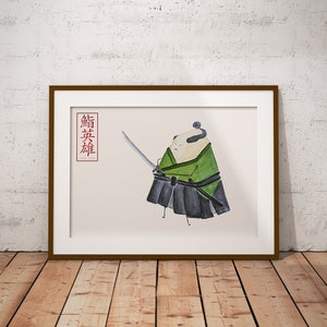 Impressão artística Sushi HERO "Samurai" / Poster Sushi hero "Samurai"
