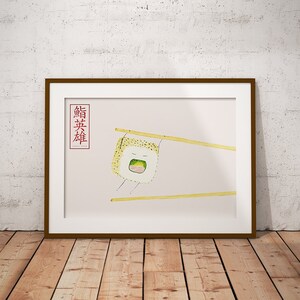 Impressão artística Sushi HERO "Jumper" / Poster Sushi hero "Jumper"